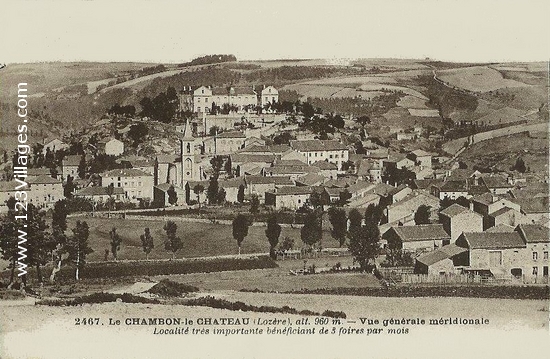Carte postale de Chambon-le-Château
