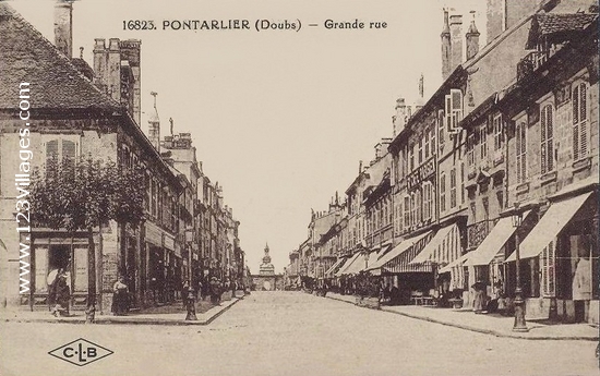 Carte postale de Pontarlier