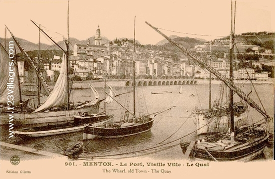 Carte postale de Menton