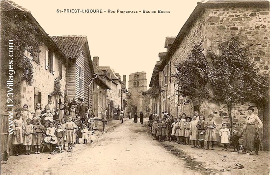 Carte postale de Saint-Priest-Ligoure