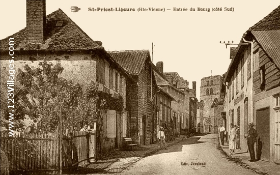 Carte postale de Saint-Priest-Ligoure