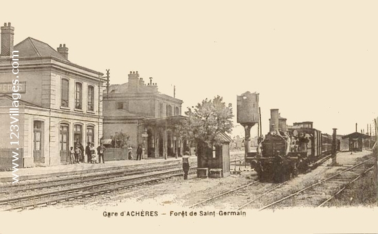 Carte postale de Achères