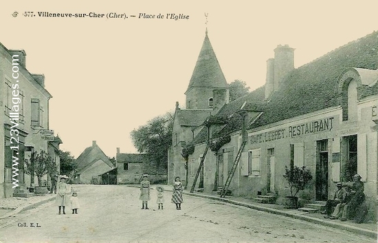 Carte postale de Villeneuve-sur-Cher