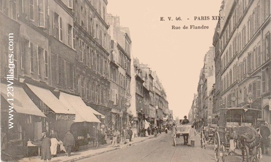 Carte postale de Paris 19ème arrondissement