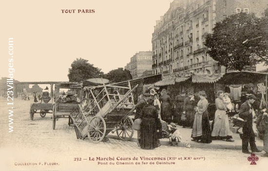 Carte postale de Paris 20ème arrondissement 