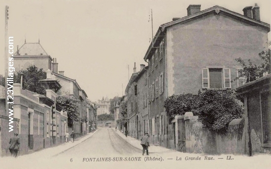 Carte postale de Fontaines-sur-Saône