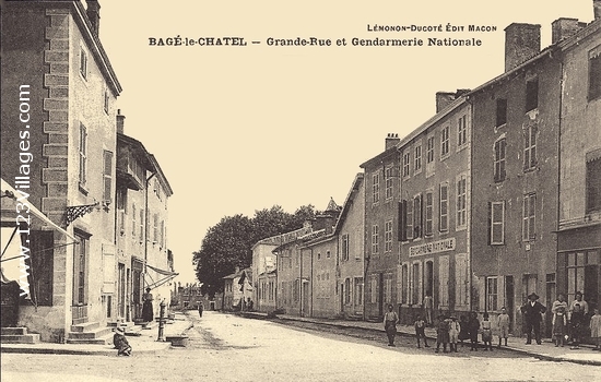 Carte postale de Bâgé-le-Châtel