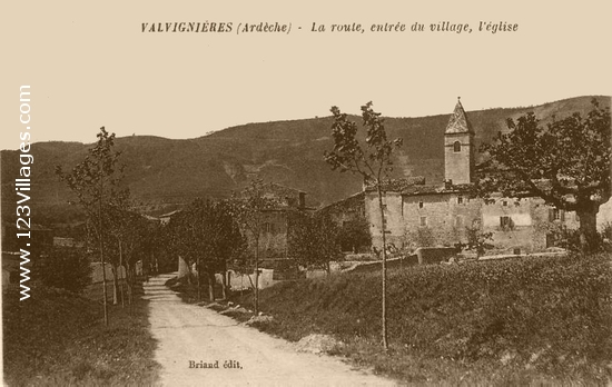 Carte postale de Valvignères