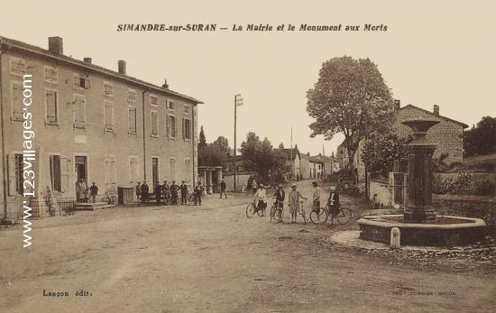 Carte postale de Simandre-sur-Suran