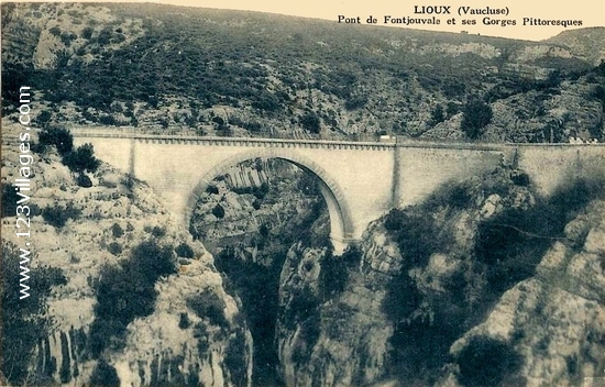 Carte postale de Lioux
