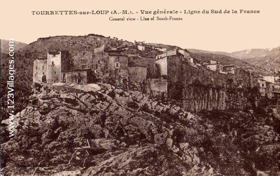 Carte postale de Tourrettes-sur-Loup