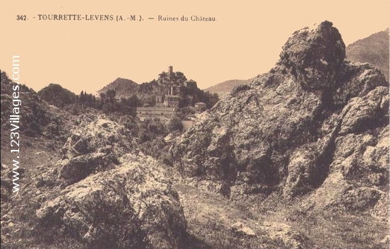 Carte postale de Tourrette-Levens