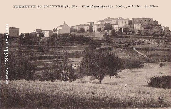 Carte postale de Tourette-du-Château