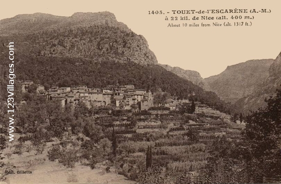 Carte postale de Touët-de-l Escarène