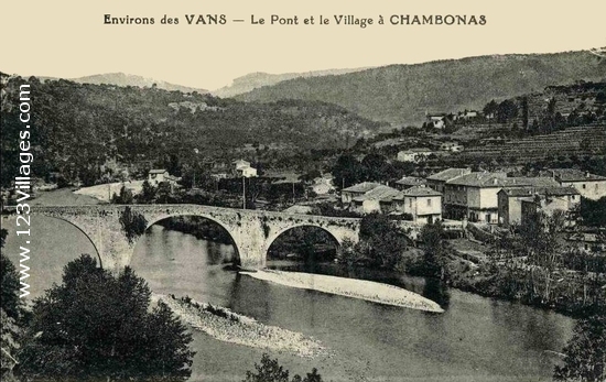 Carte postale de Chambonas