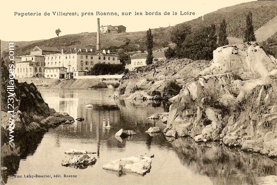 Carte postale de Villerest