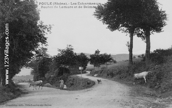 Carte postale de Poule-les-Echarmeaux