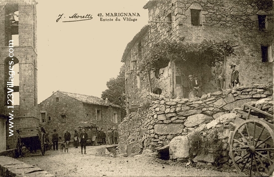 Carte postale de Marignana 