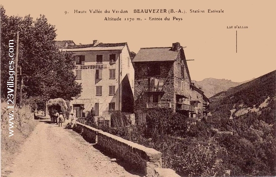 Carte postale de Beauvezer
