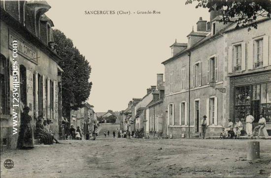 Carte postale de Sancergues 