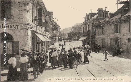 Carte postale de Lourdes