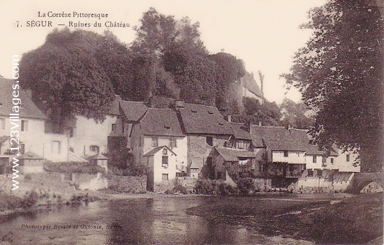 Carte postale de Ségur-le-Château