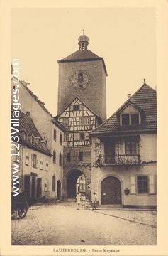 Carte postale de Lauterbourg