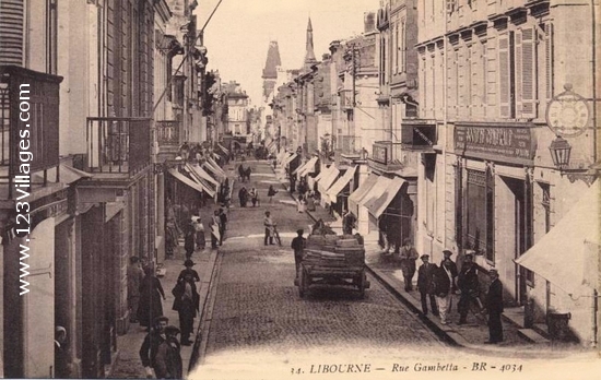 Carte postale de Libourne