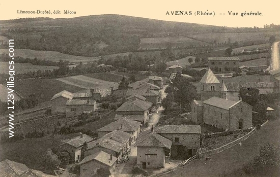 Carte postale de Avenas