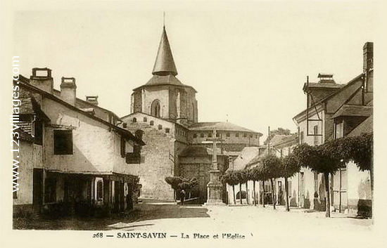 Carte postale de Saint-Savin