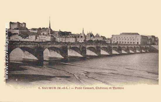 Carte postale de Saumur